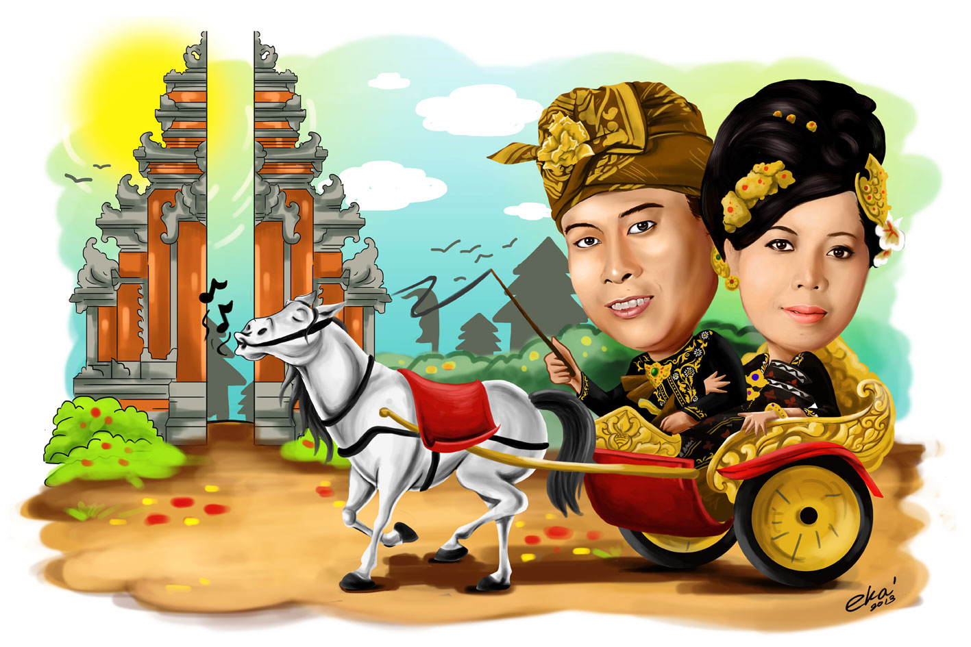  Gambar  Karikatur Pernikahan Bali  Aliansi kartun 